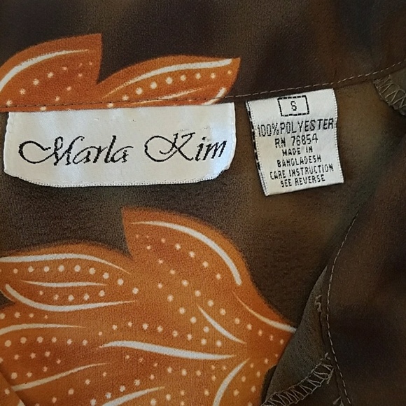 Marla Kim sleeveless blouse sz sm - Picture 2 of 5
